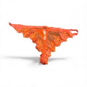 Cacique Vibrant Orange Lace Panty